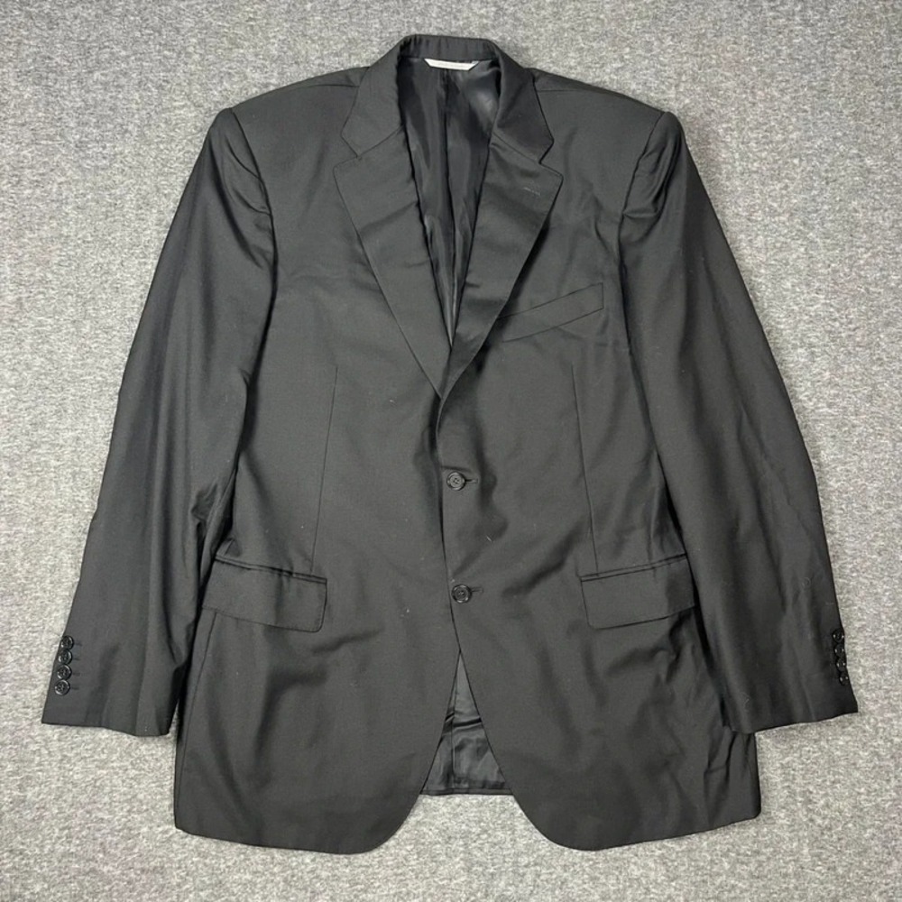 Canali 1934 Mens Charcoal Gray Wool Blazer Made in Italy EU Size 56L US 46R